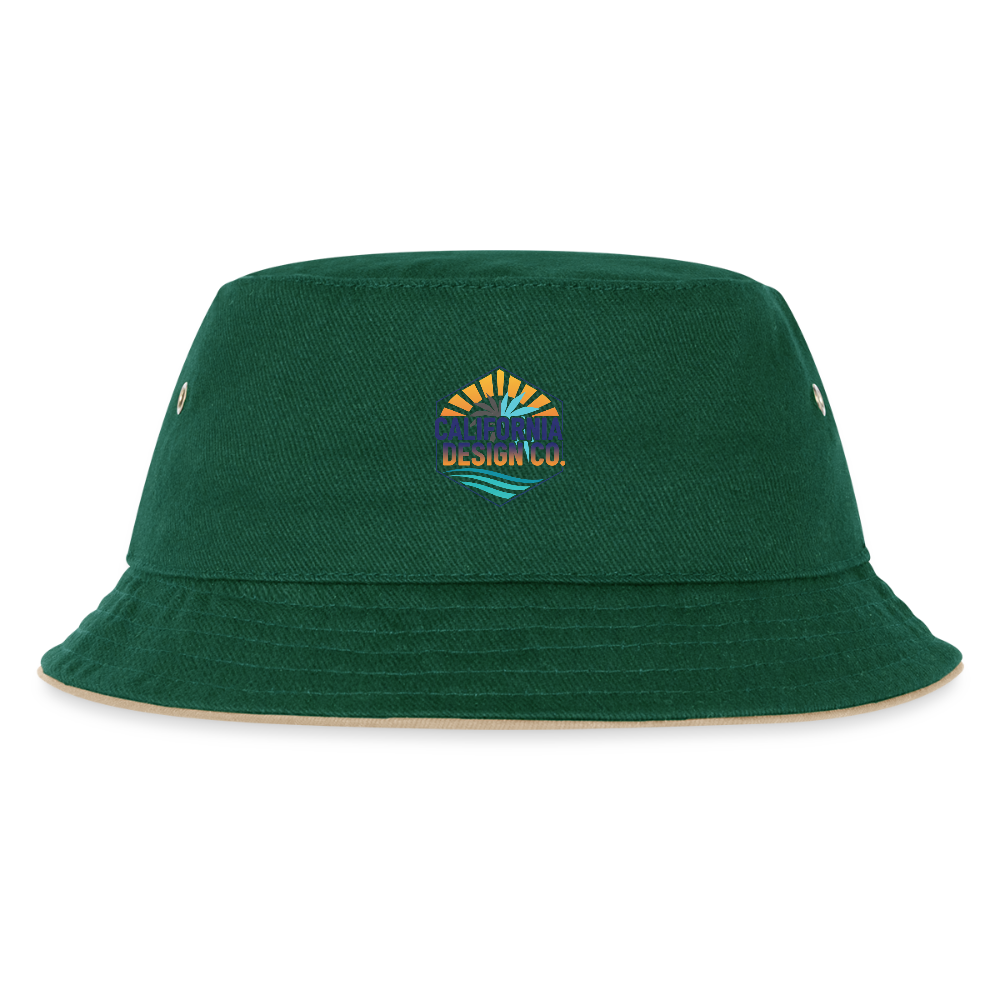 Kids’ Bucket Hat cali - dark green/beige
