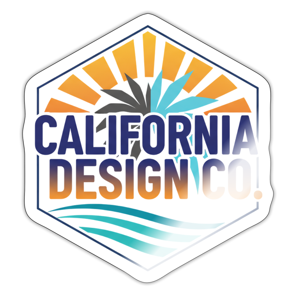 Sticker cali - white glossy