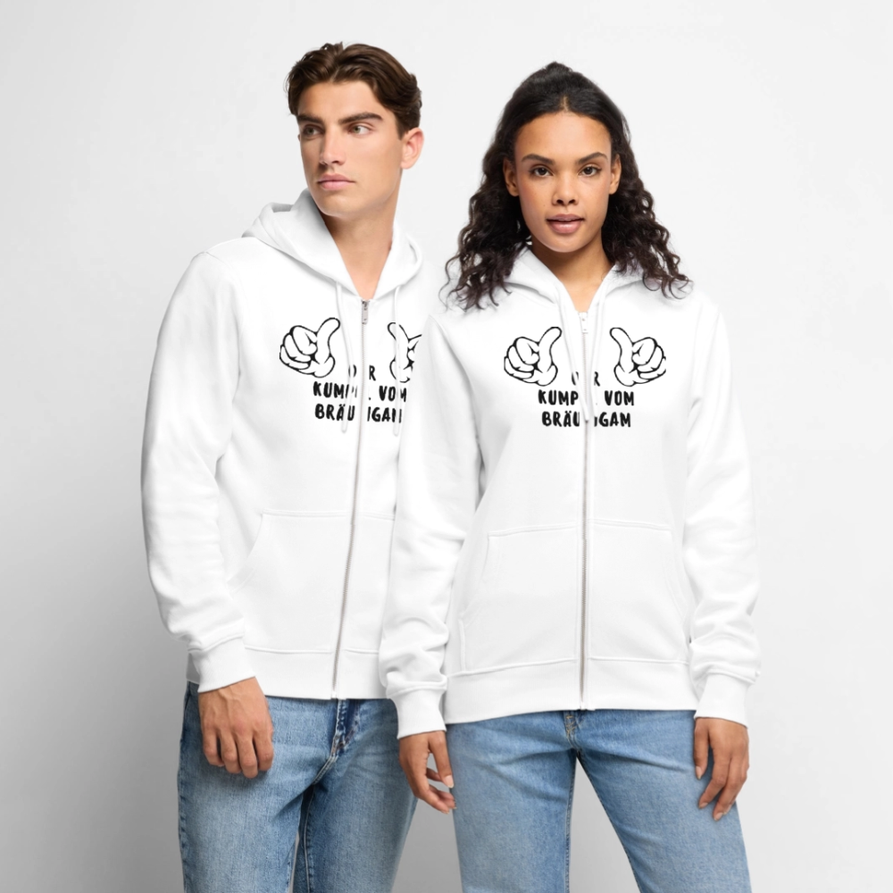 Men's Premium Hooded Jacket - white