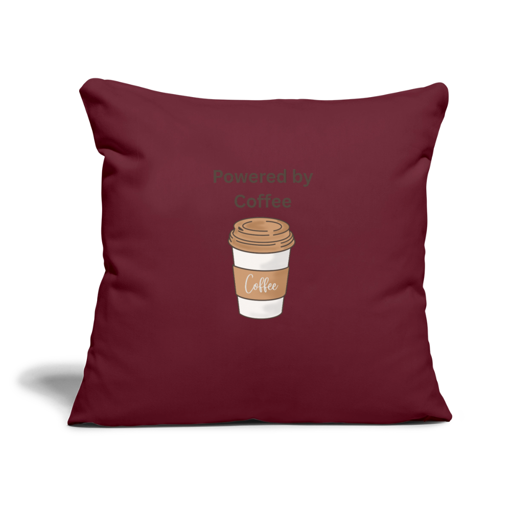 Sofa pillowcase 17,3'' x 17,3'' (45 x 45 cm) COFFEE - burgundy