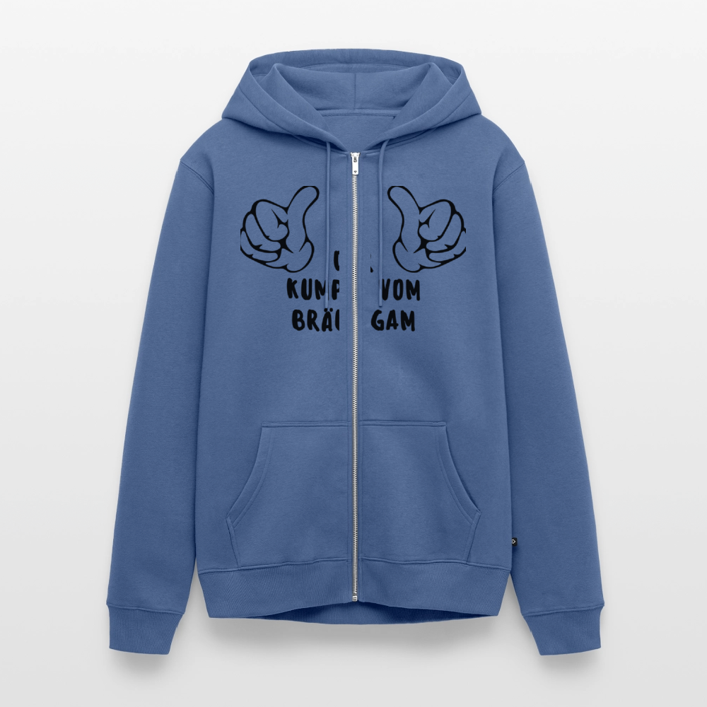 Men's Premium Hooded Jacket - stone blue