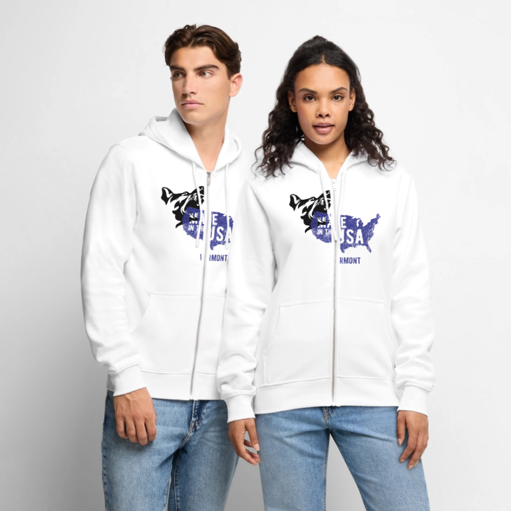 Men's Premium Hooded Jacket - white