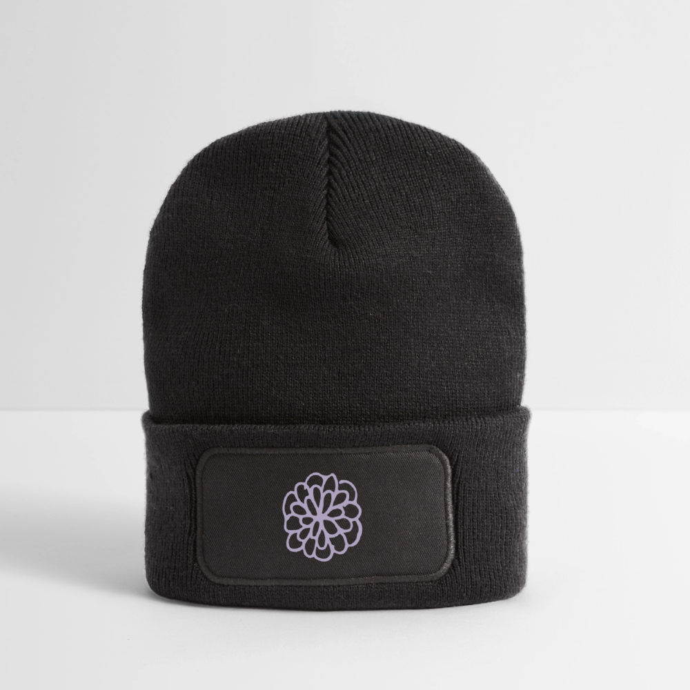 Recycled Patch Beanie - dark grey