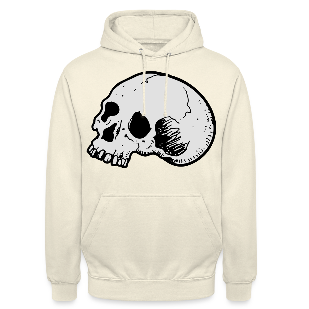 Unisex Hoodie SKULL - vanilla
