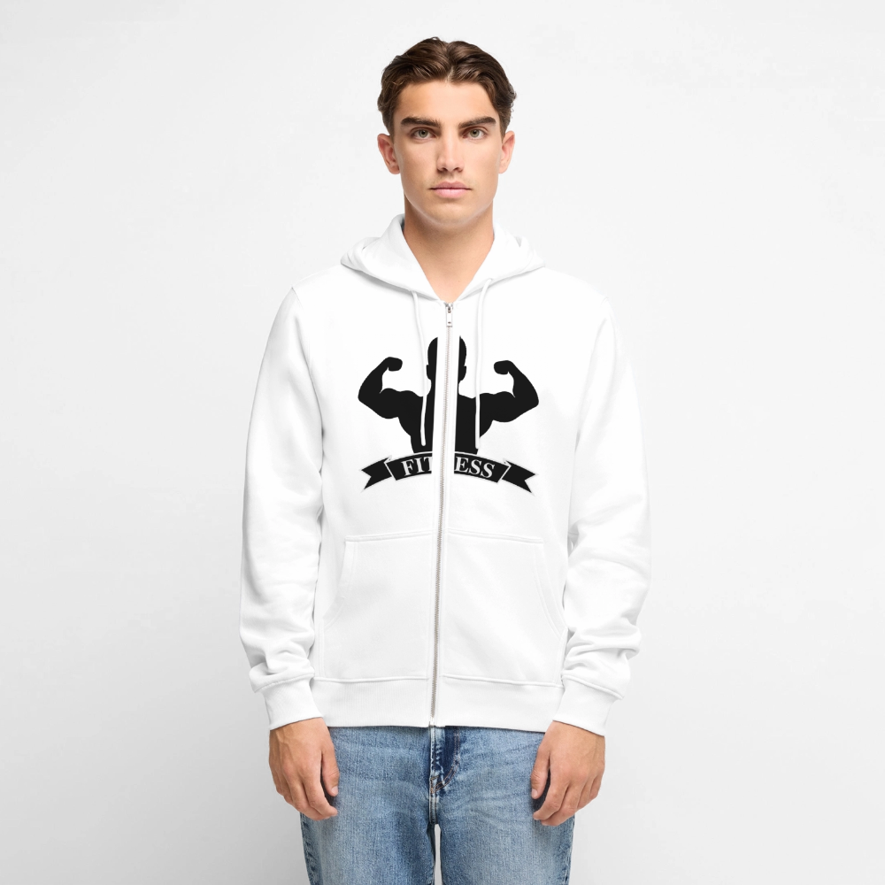 Men's Premium Hooded Jacket - white
