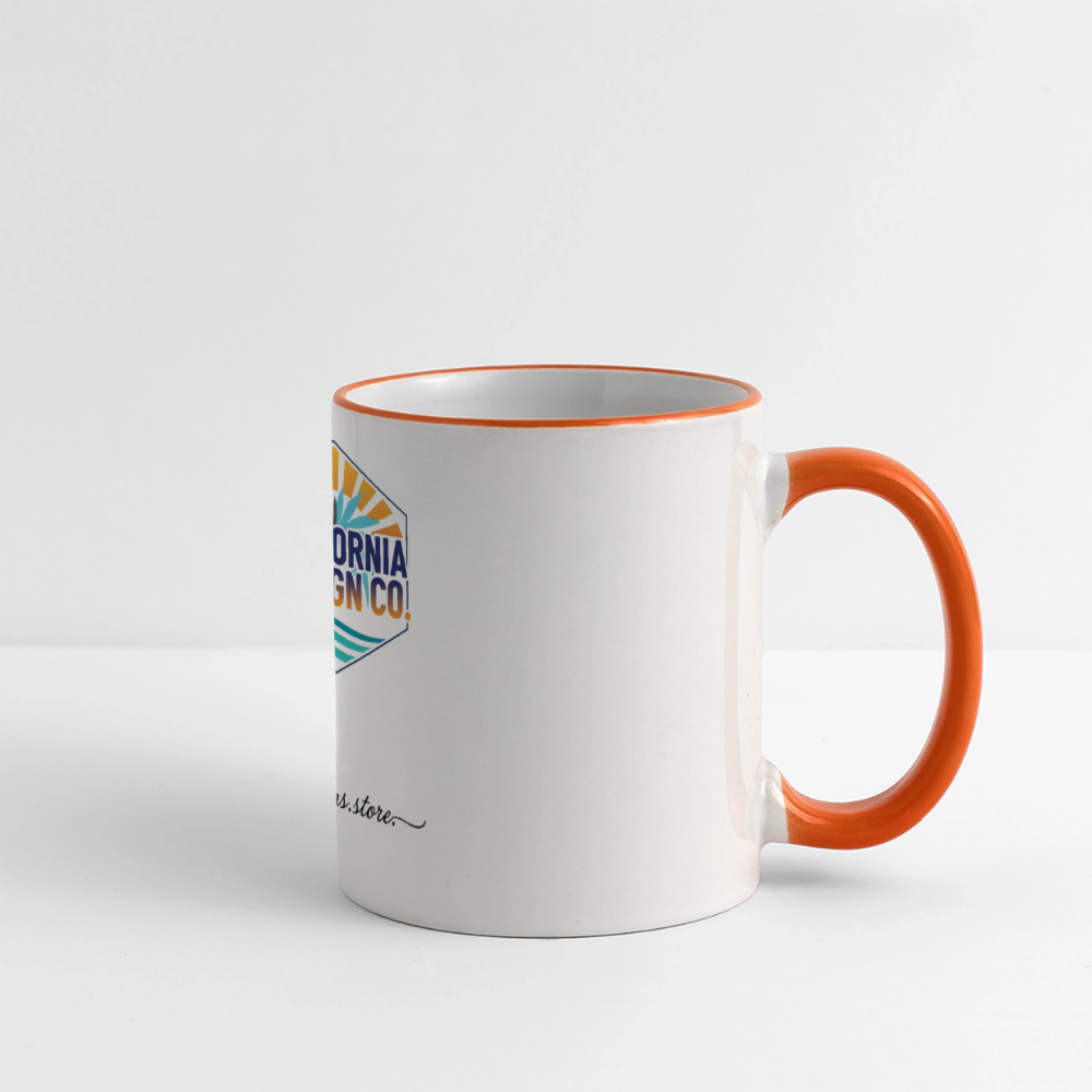 Panoramic Mug - white/orange