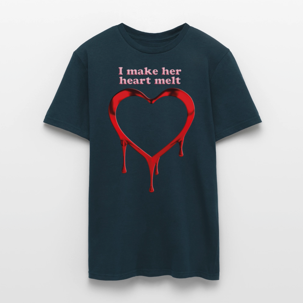 mens i make her heart melt - navy