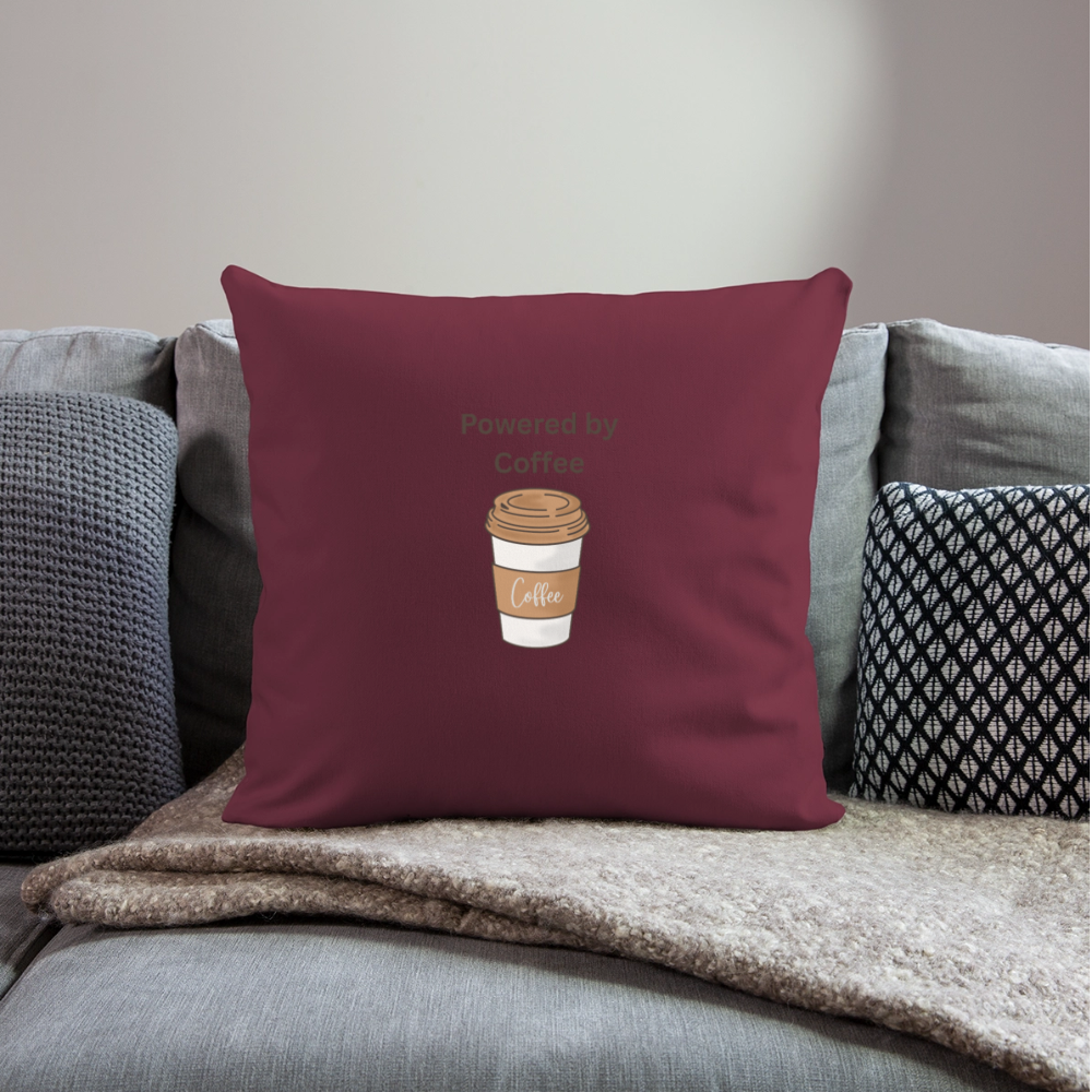 Sofa pillowcase 17,3'' x 17,3'' (45 x 45 cm) COFFEE - burgundy