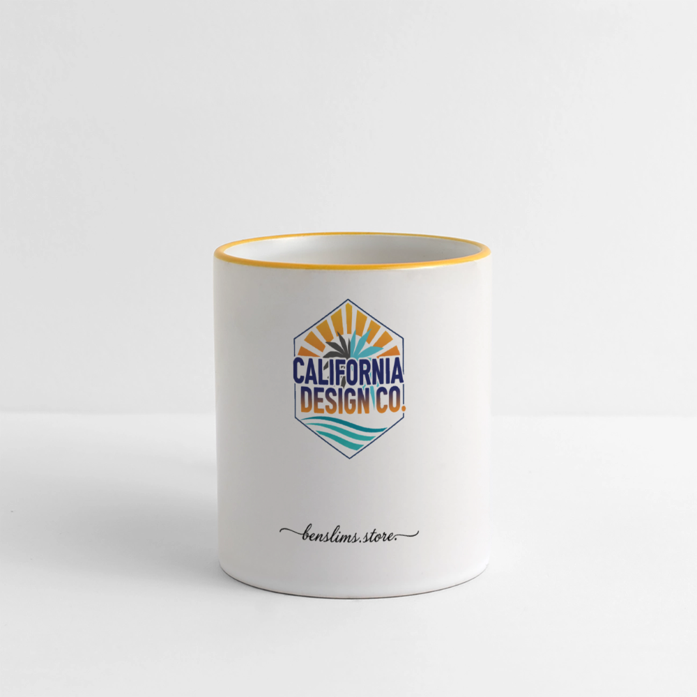 Panoramic Mug - white/yellow