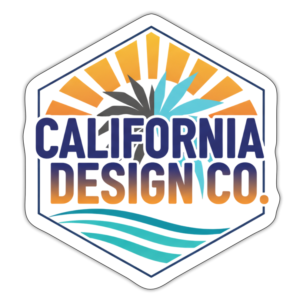 Sticker cali - white matte
