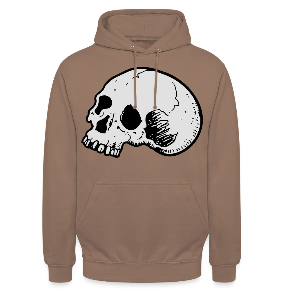 Unisex Hoodie SKULL - mocha