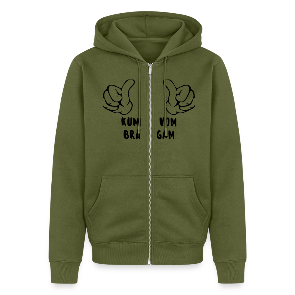 Men's Premium Hooded Jacket - khaki