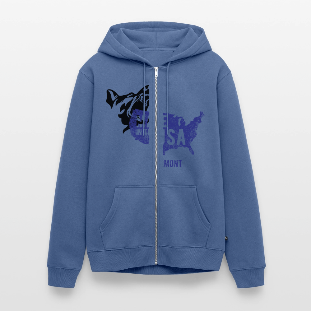 Men's Premium Hooded Jacket - stone blue