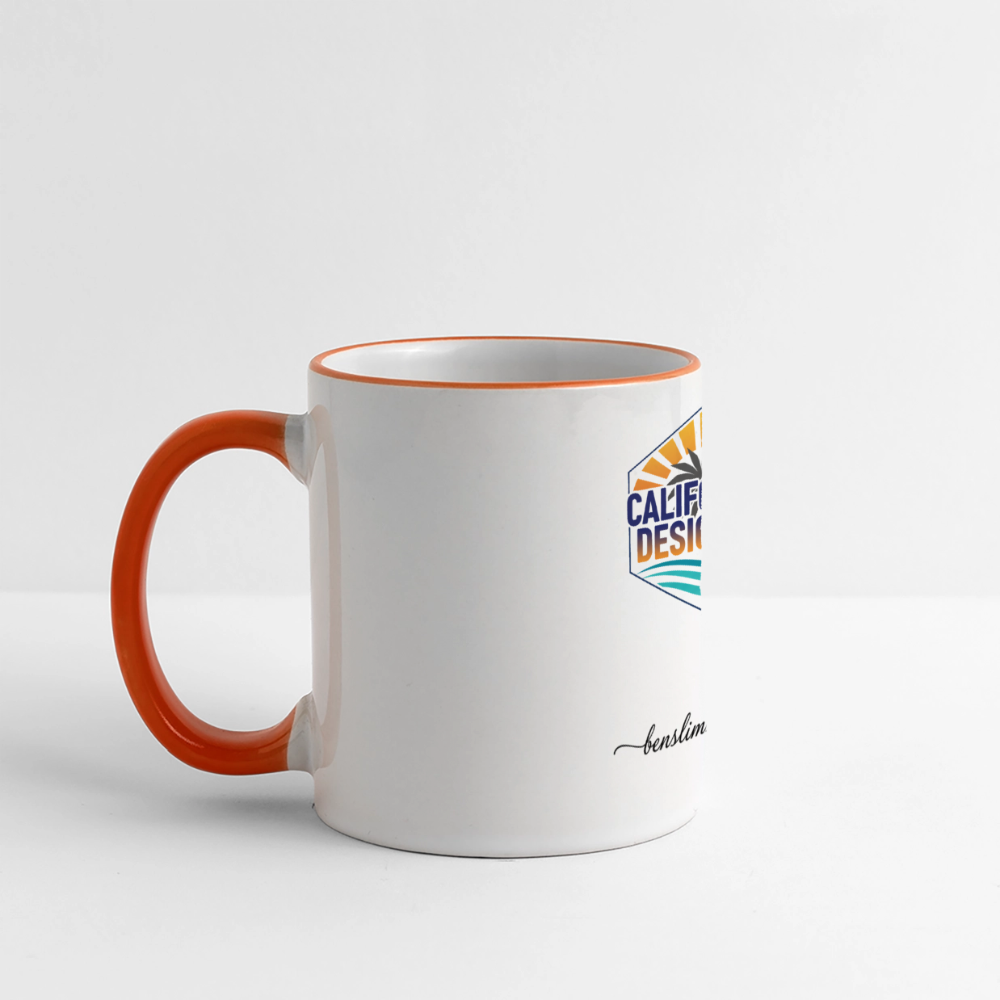 Panoramic Mug - white/orange