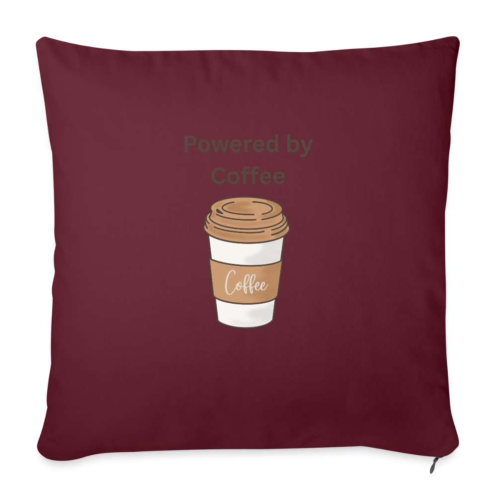 Sofa pillowcase 17,3'' x 17,3'' (45 x 45 cm) COFFEE - burgundy