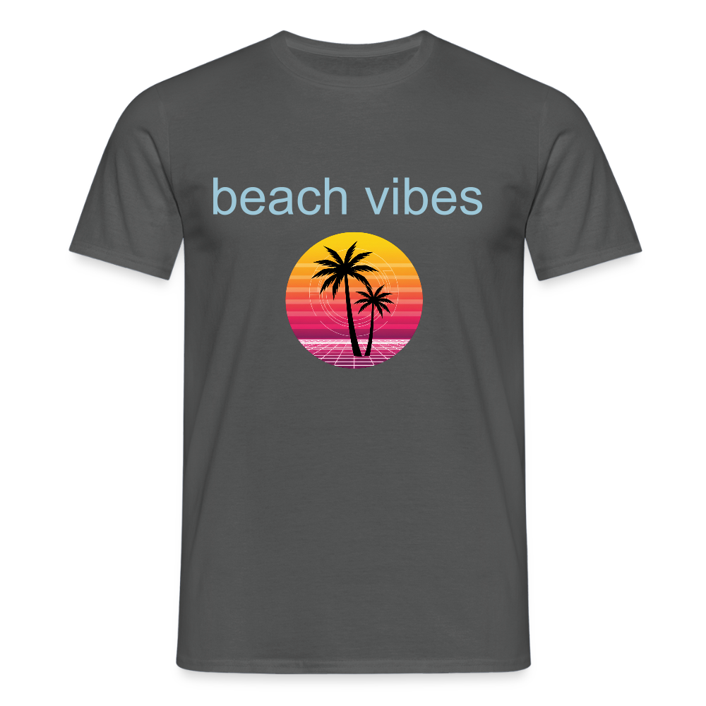 Men's T-Shirt beach - charcoal grey