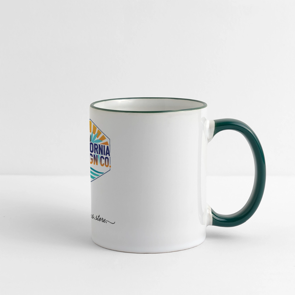 Panoramic Mug - white/dark green