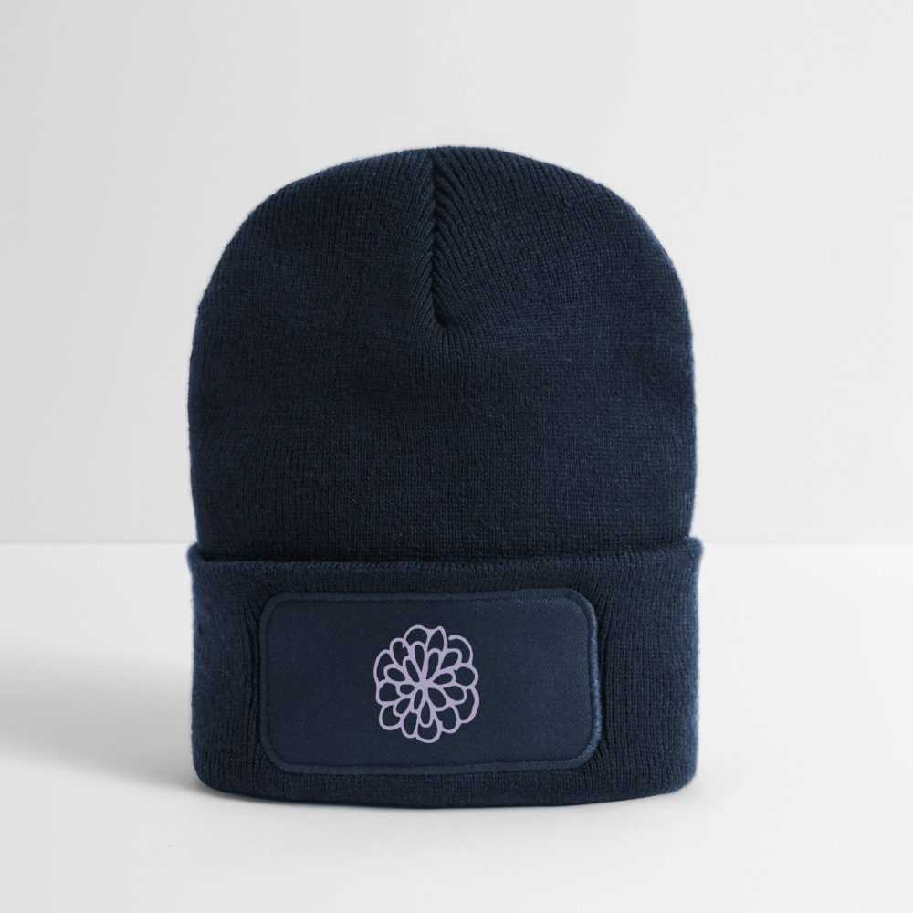 Recycled Patch Beanie - french navy