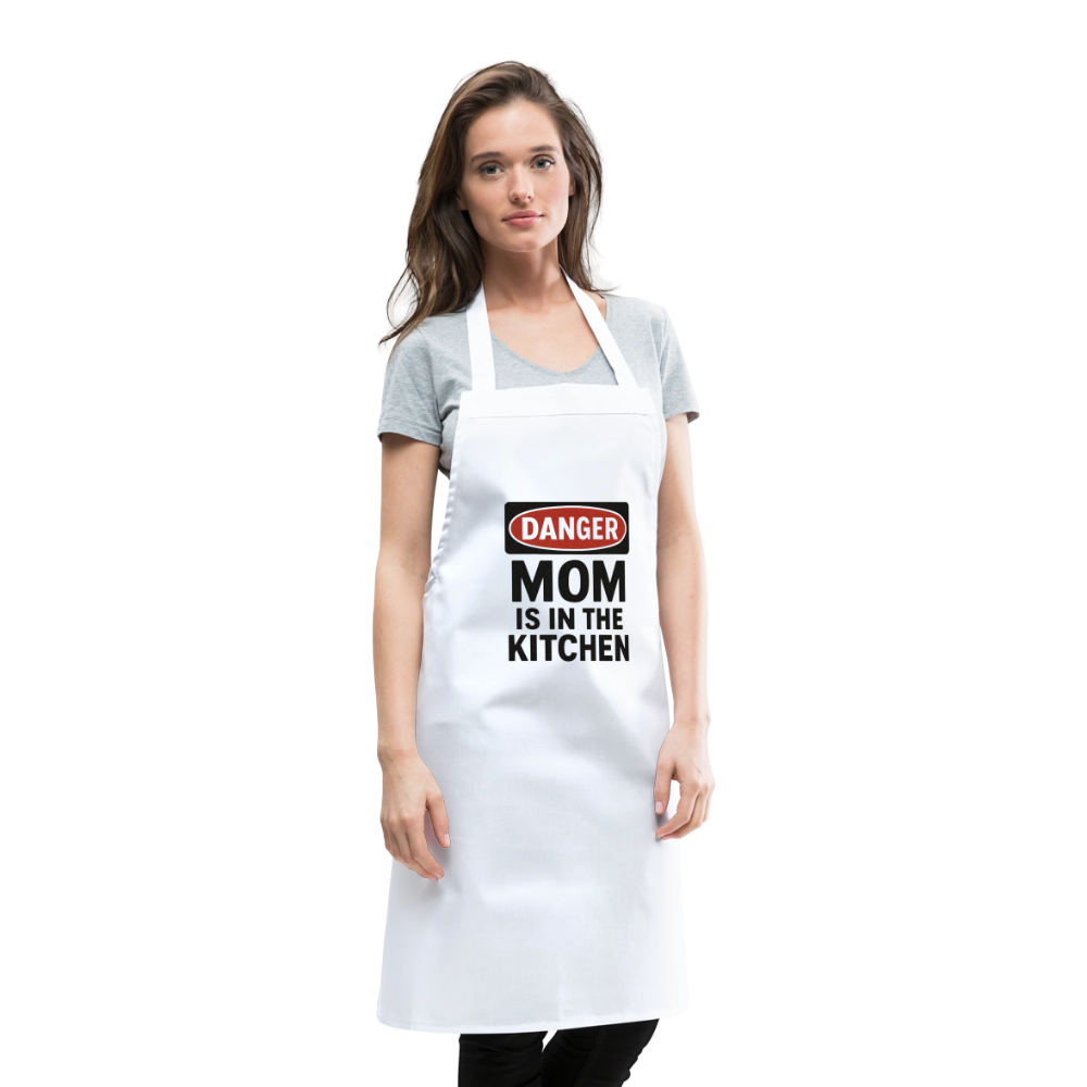 Cooking Apron MOM - white