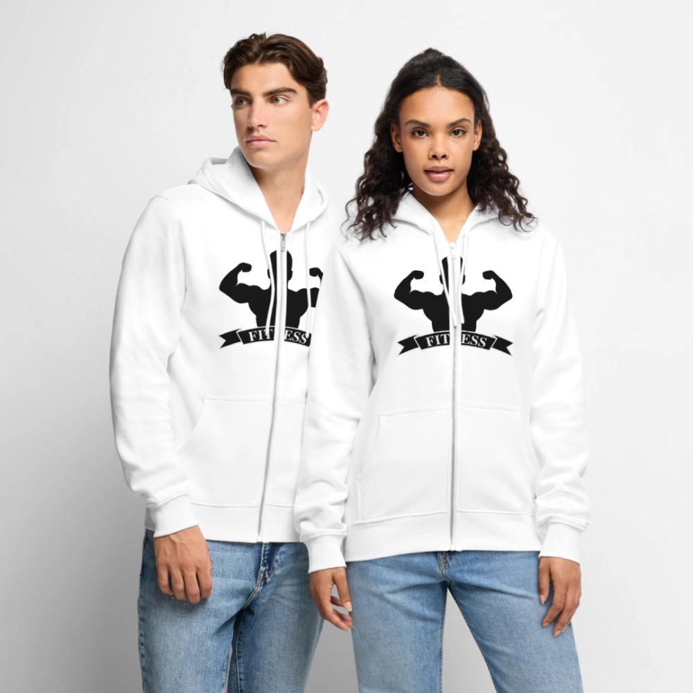 Men's Premium Hooded Jacket - white