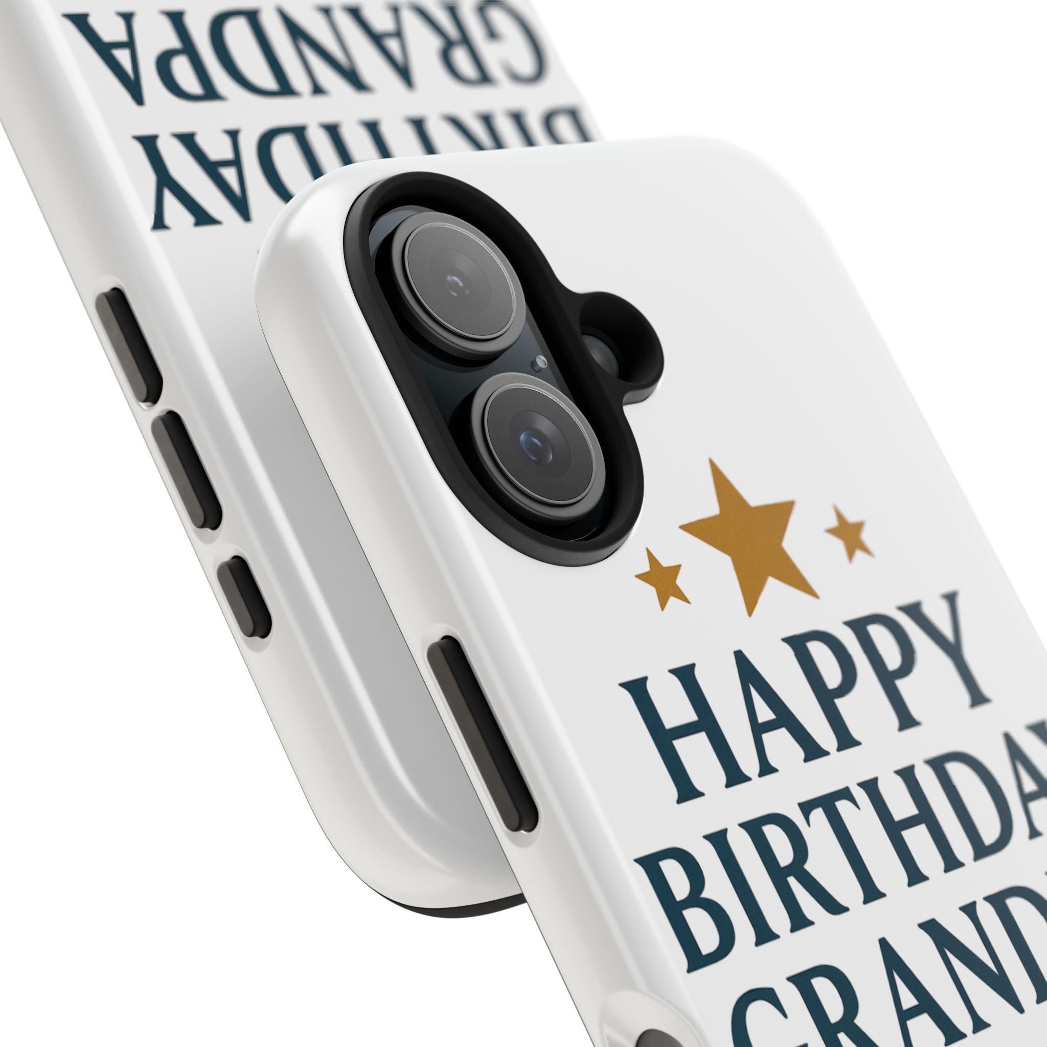 Happy Birthday Grandpa Tough Phone Case — Durable Protective Phone Cover for Grandfather