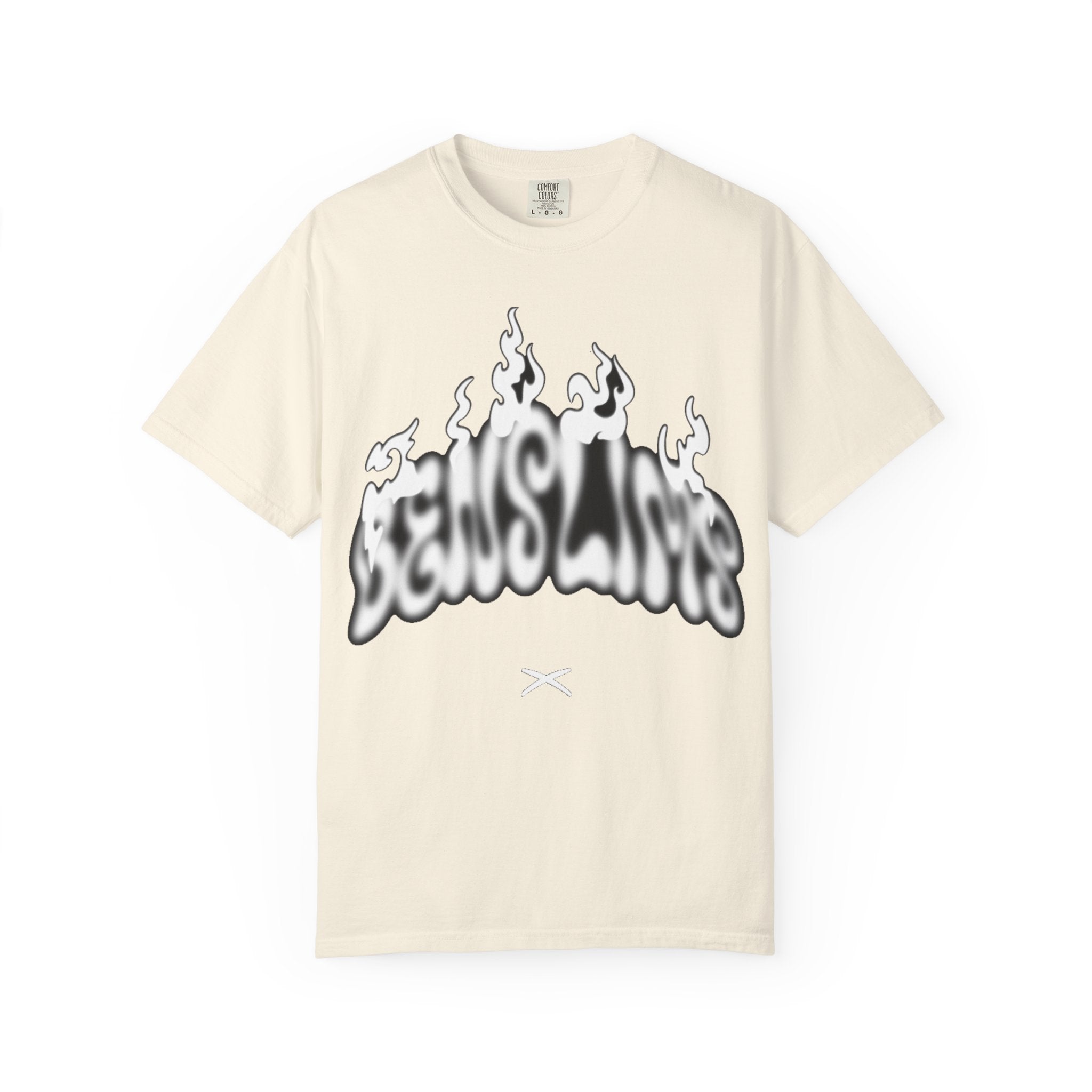 Graphic T-Shirt — 'Feels Like' Flame Text Streetwear Tee girls