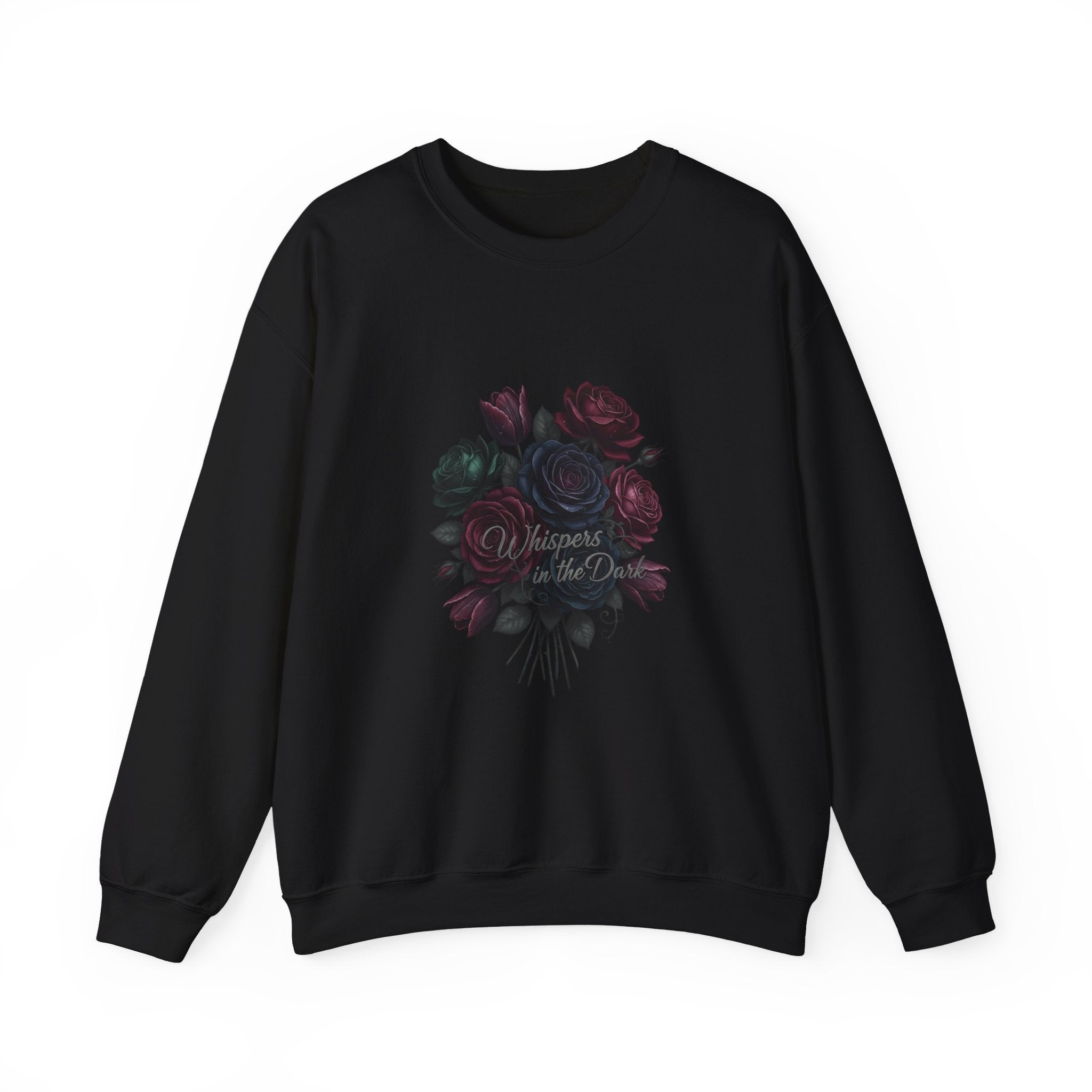 Moody Rose Bouquet Sweatshirt | goth flower sweatshirt, midnight bloom