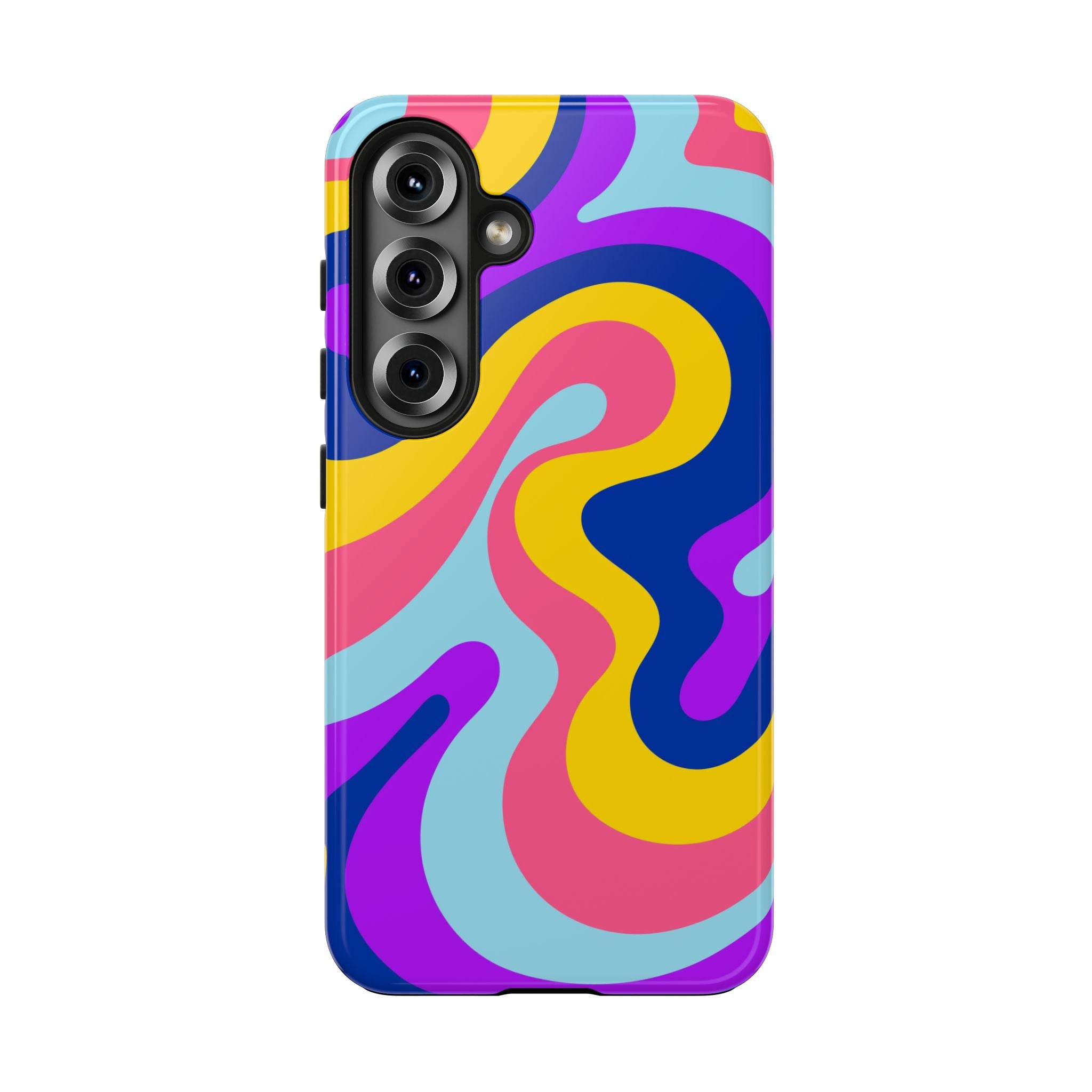 Psychedelic Swirl Tough Phone Case — Colorful Retro Abstract Protection