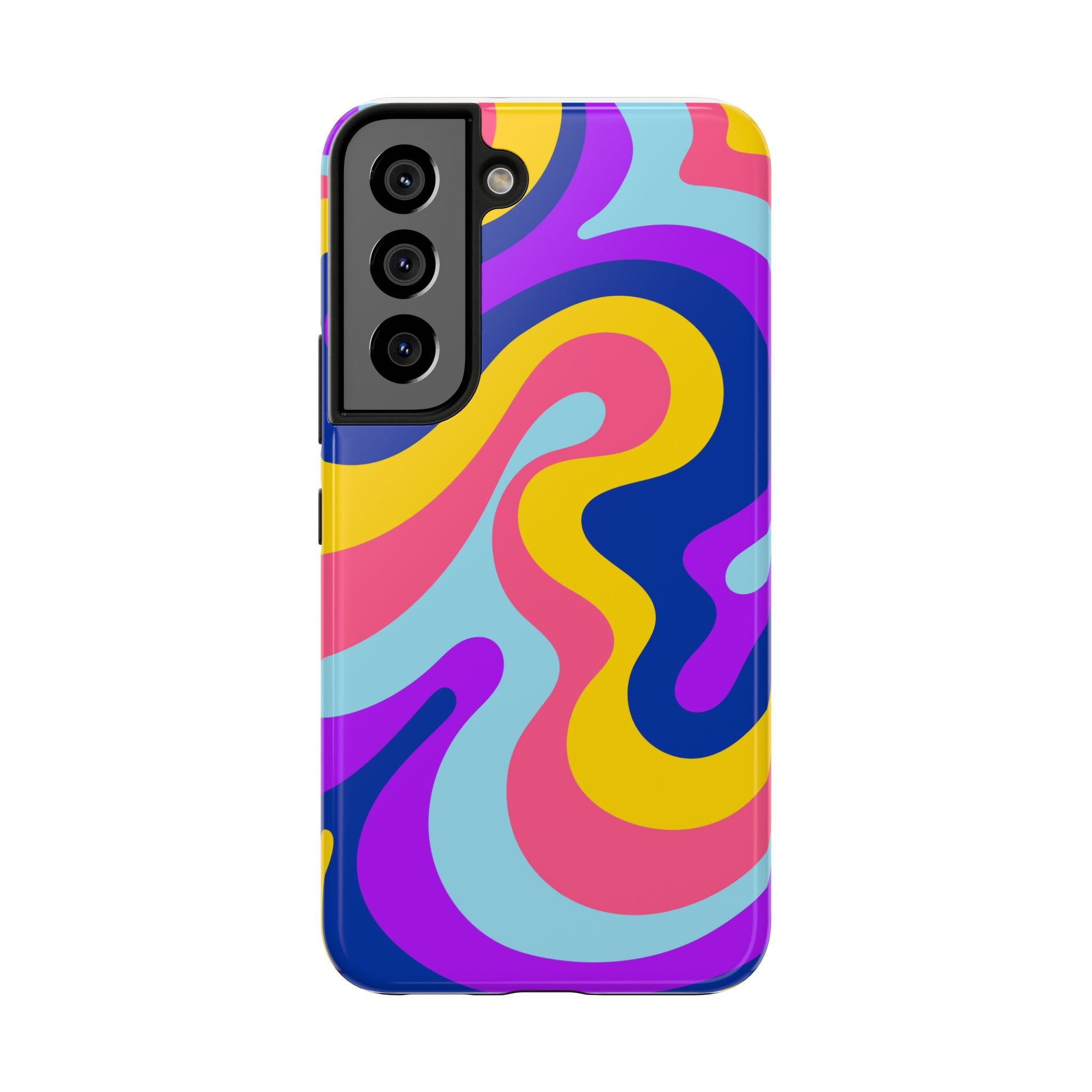 Psychedelic Swirl Tough Phone Case — Colorful Retro Abstract Protection