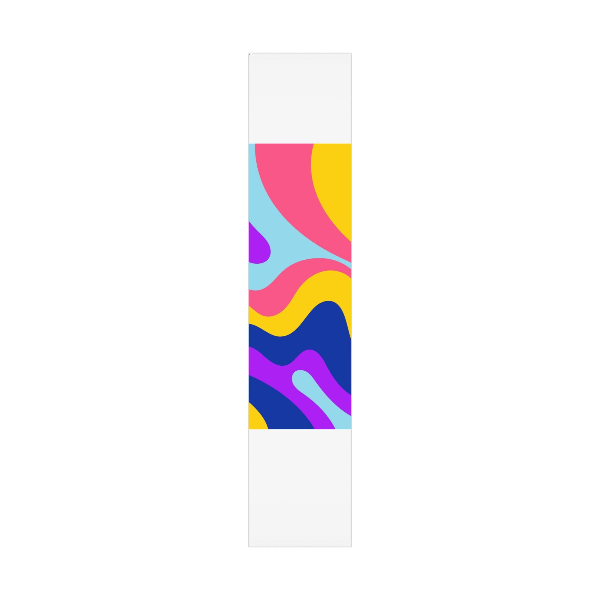 Abstract Color Block Gift Wrap Paper – Bright Pink, Yellow & Blue