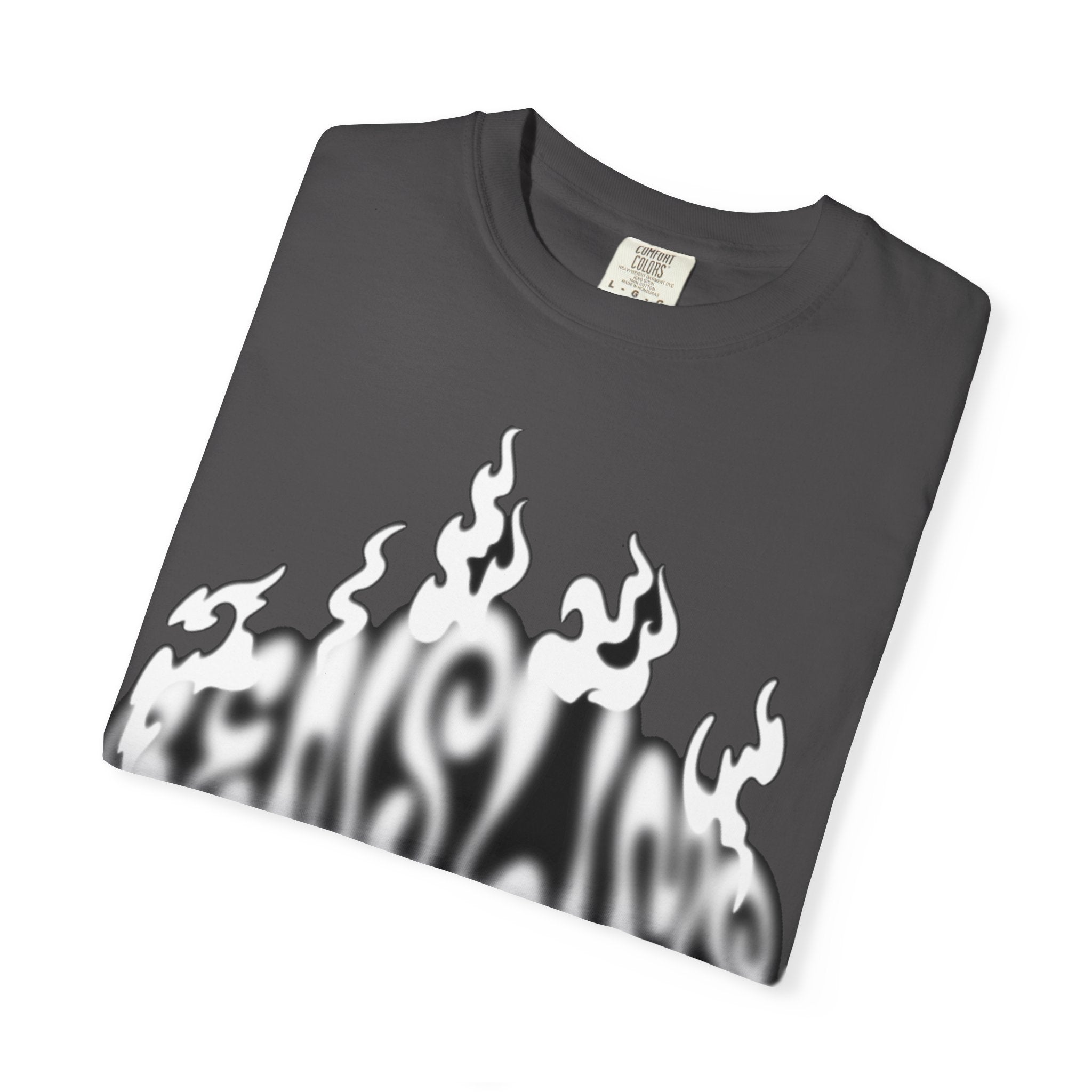 Graphic T-Shirt — 'Feels Like' Flame Text Streetwear Tee girls