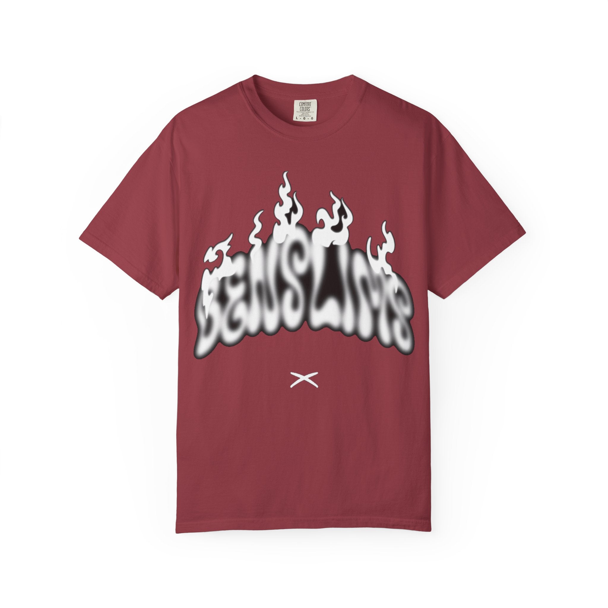 Graphic T-Shirt — 'Feels Like' Flame Text Streetwear Tee girls
