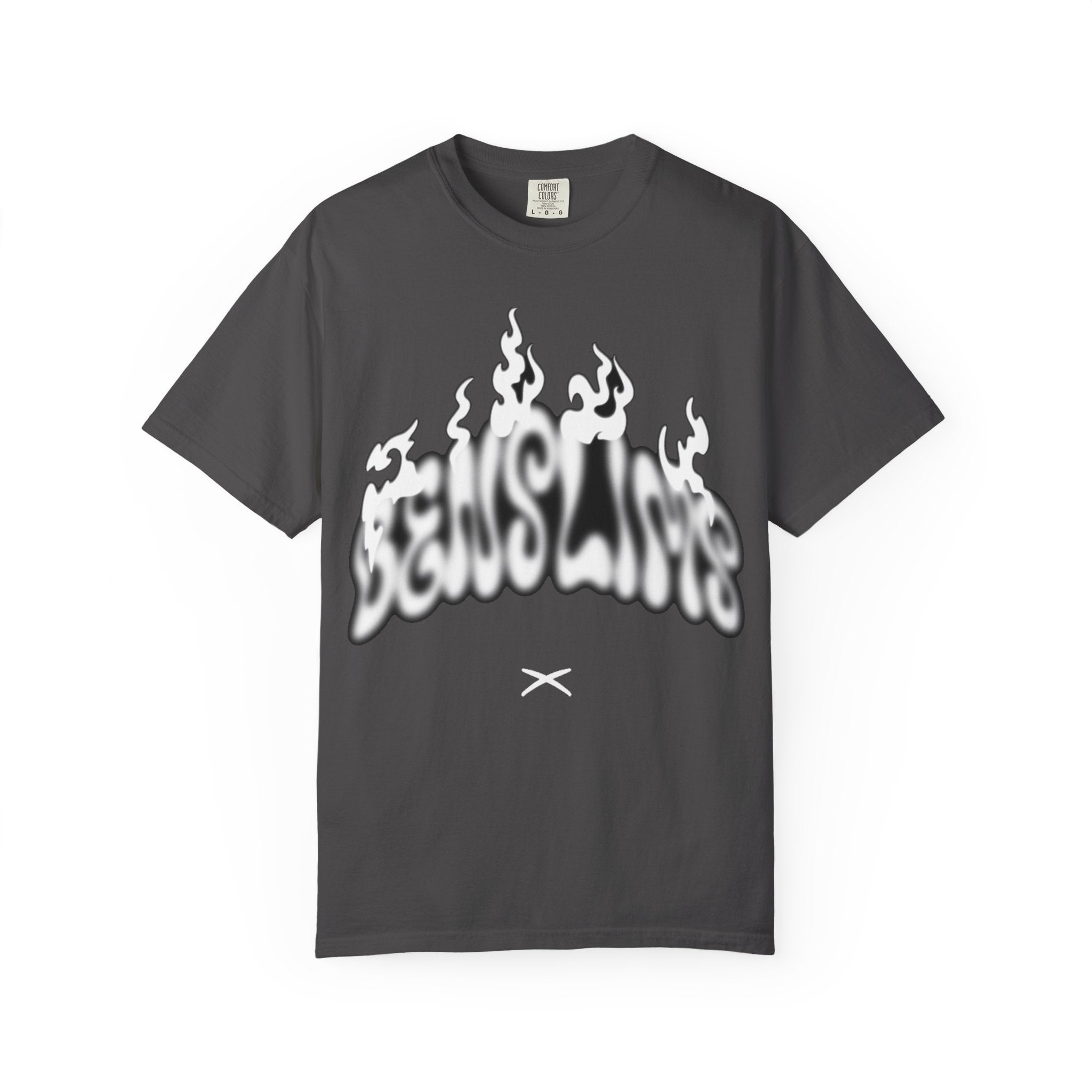 Graphic T-Shirt — 'Feels Like' Flame Text Streetwear Tee girls