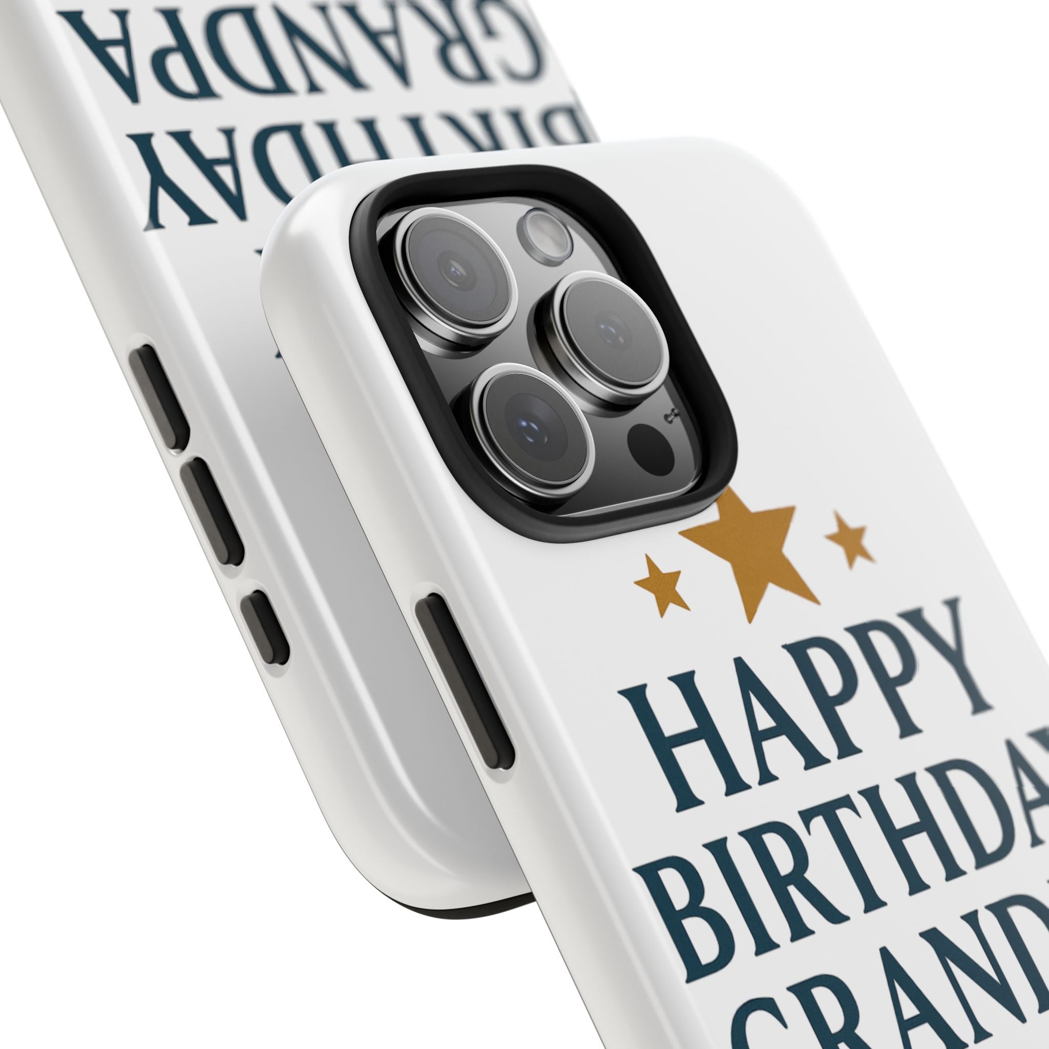 Happy Birthday Grandpa Tough Phone Case — Durable Protective Phone Cover for Grandfather