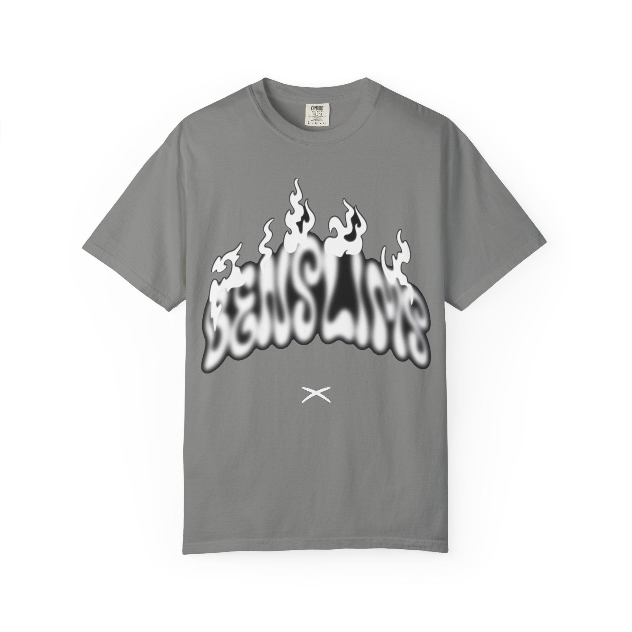 Graphic T-Shirt — 'Feels Like' Flame Text Streetwear Tee girls