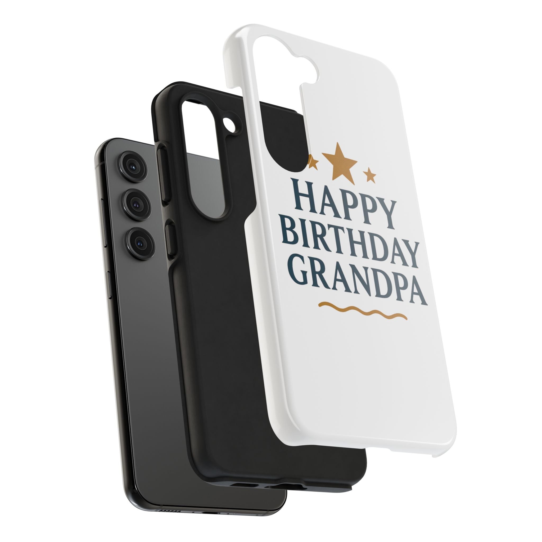 Happy Birthday Grandpa Tough Phone Case — Durable Protective Phone Cover for Grandfather