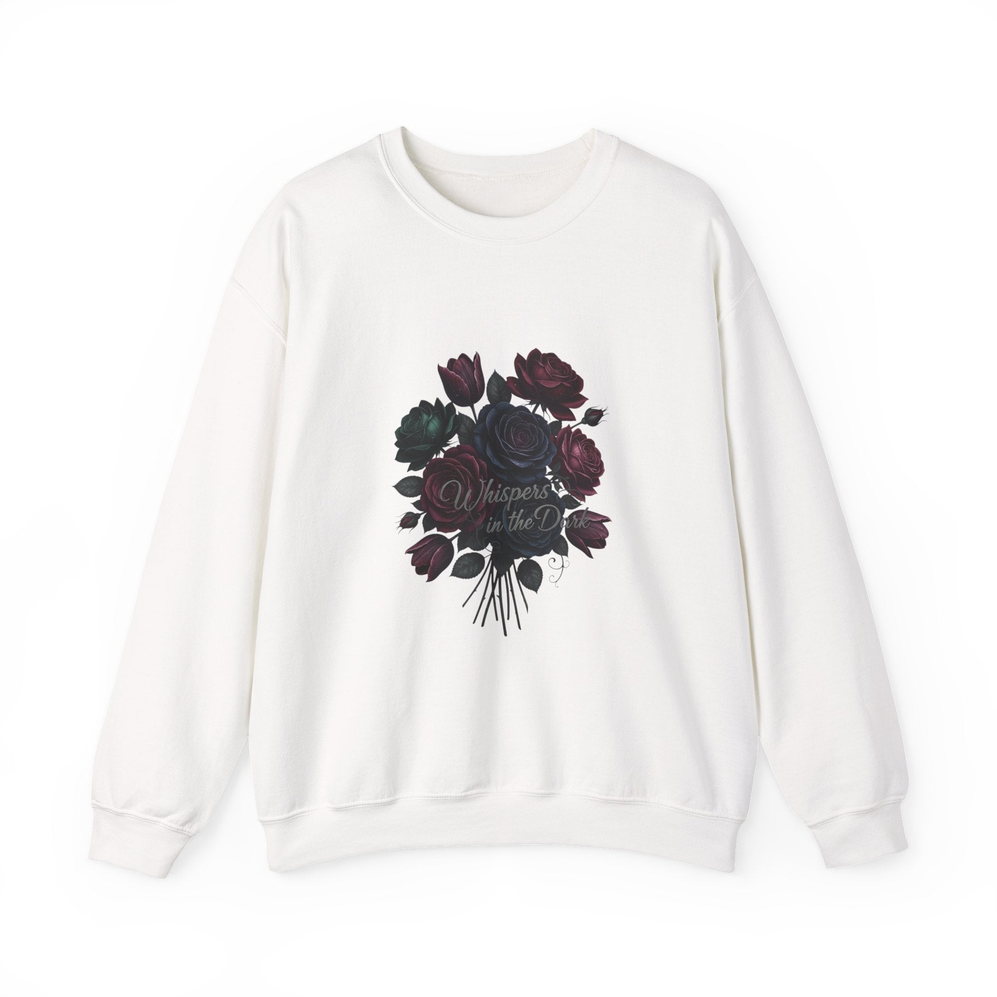 Moody Rose Bouquet Sweatshirt | goth flower sweatshirt, midnight bloom